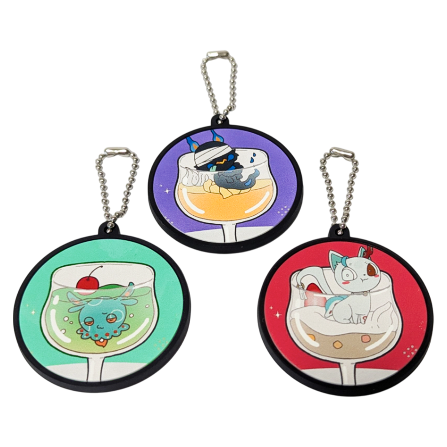 【販売終了】脈鬼ラバーキーホルダー<三種セット>