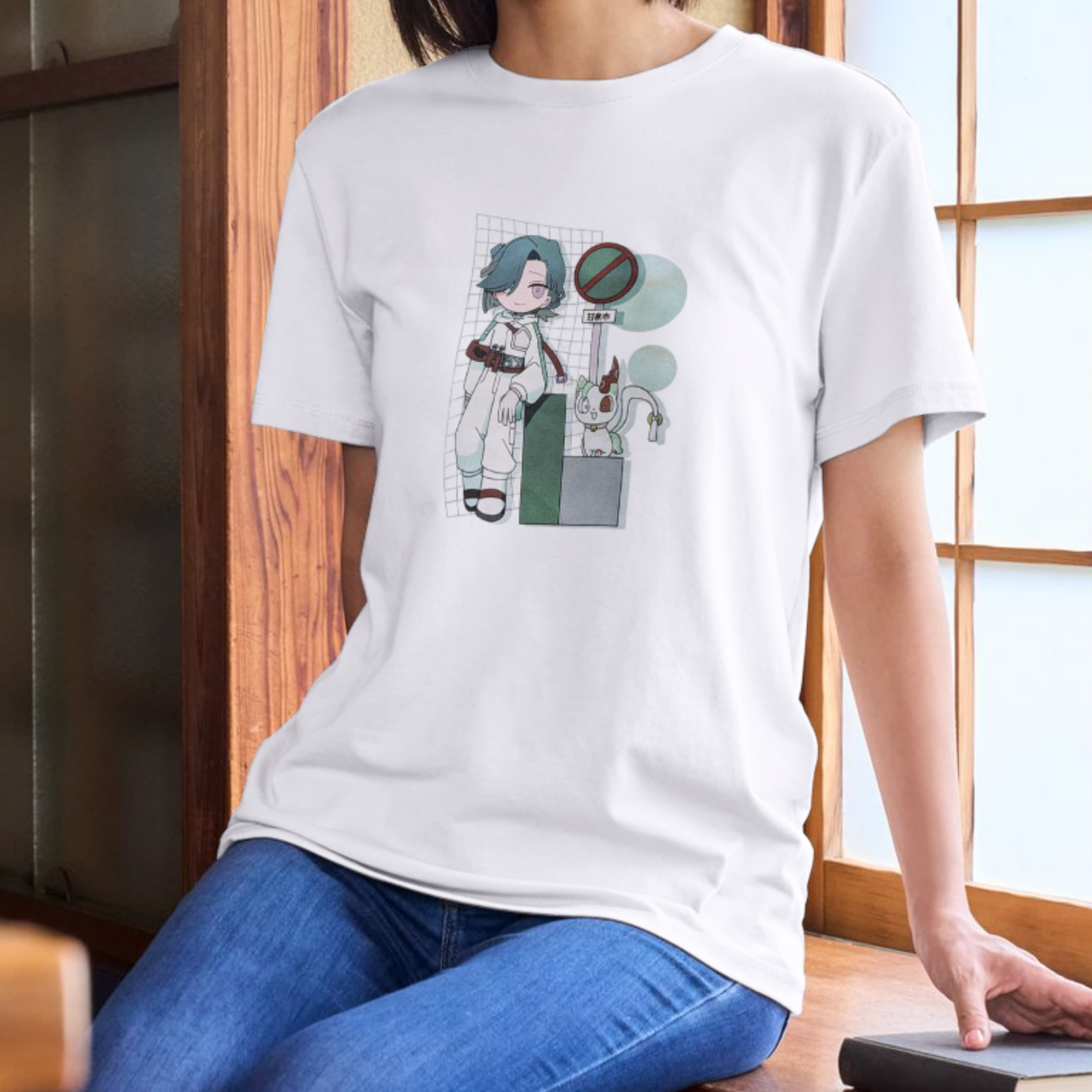 【販売終了】甘夜市グラフィックTシャツ
