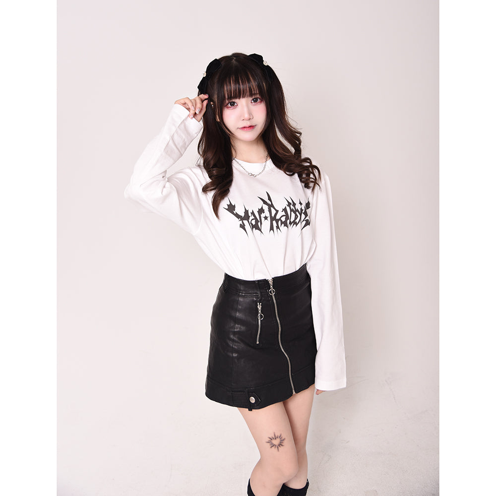 【販売終了】闇病ロングTシャツ<ホワイト>