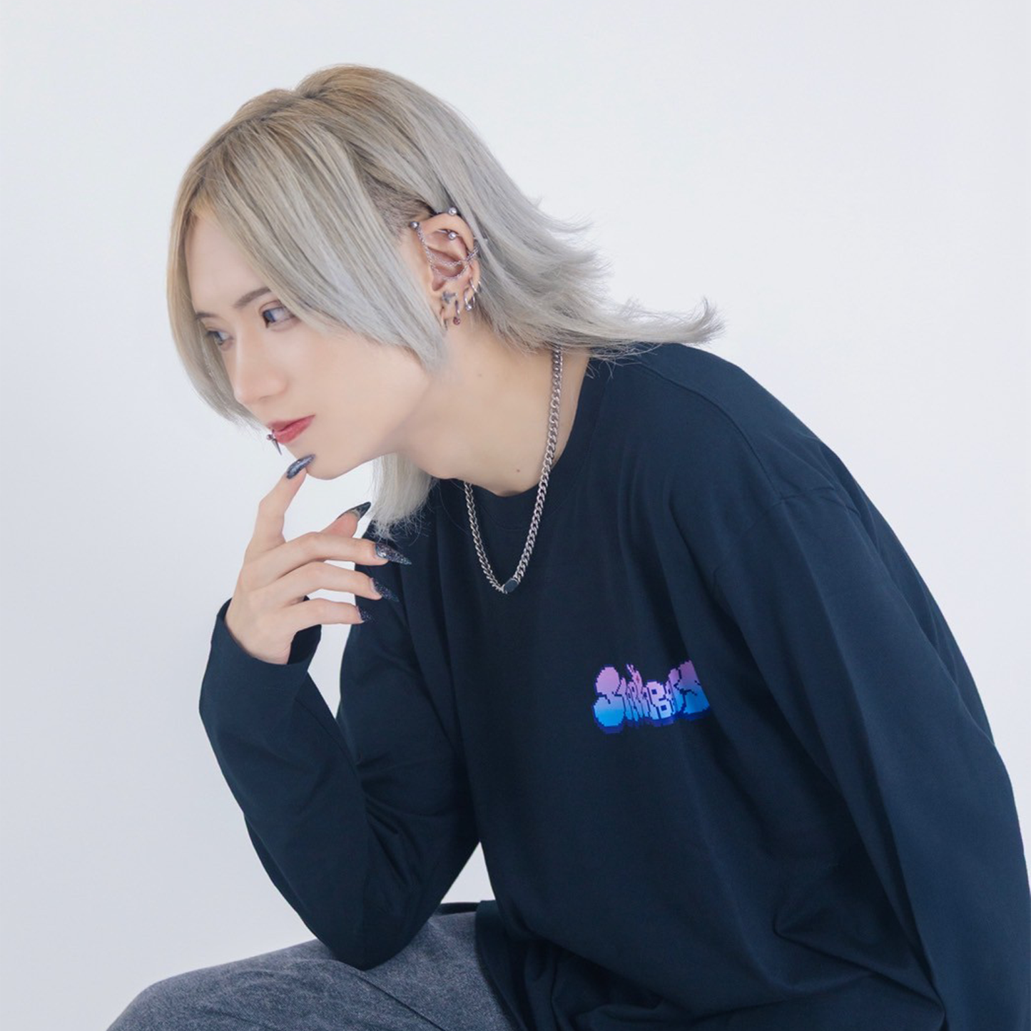 【予約販売】グラフィティロングTシャツ<ブラック>