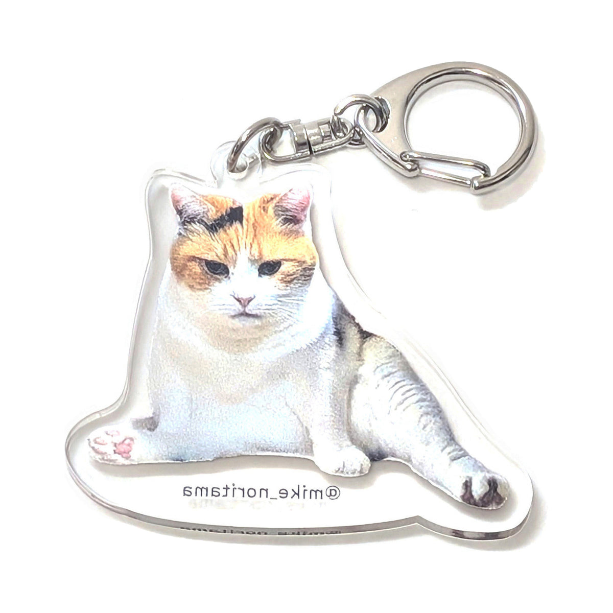 いつでも一緒！第三弾アクリルキーホルダー A:くつろぎミケ 裏