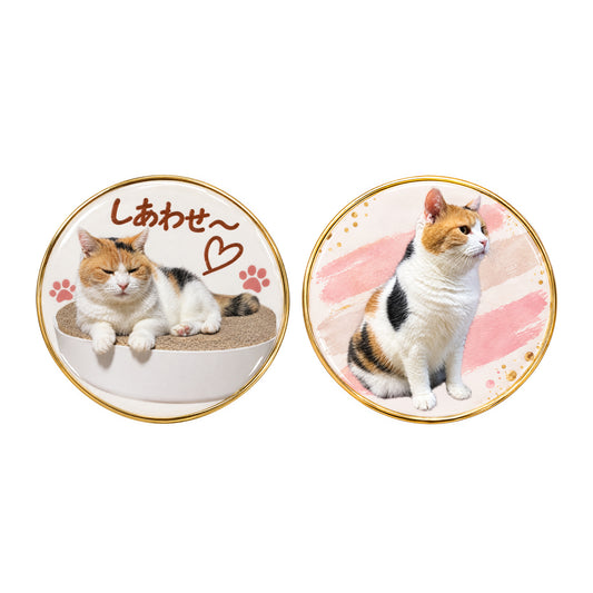 どこでもミケと一緒！しあわせ〜ピンバッジ 集合写真